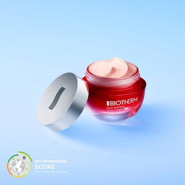 Pot de creme Blue Peptides et Score PIL